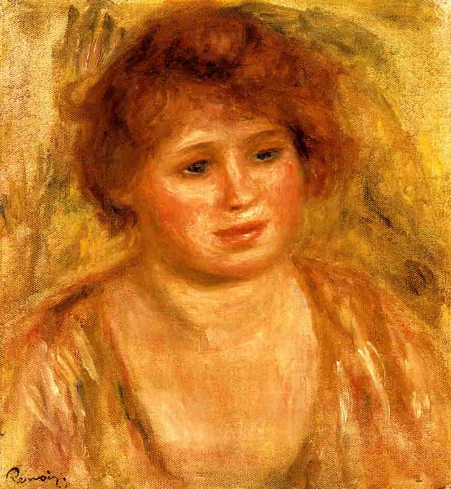 Womans Head, Pierre-Auguste Renoir