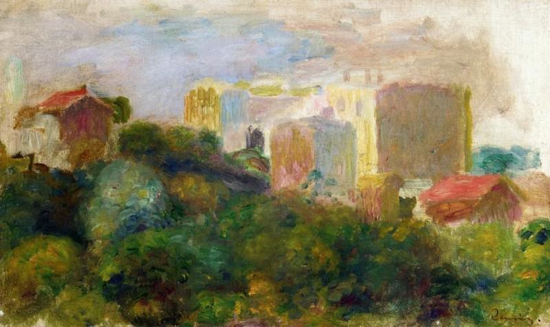 View from Renoirs Garden in Montmartre, Pierre-Auguste Renoir