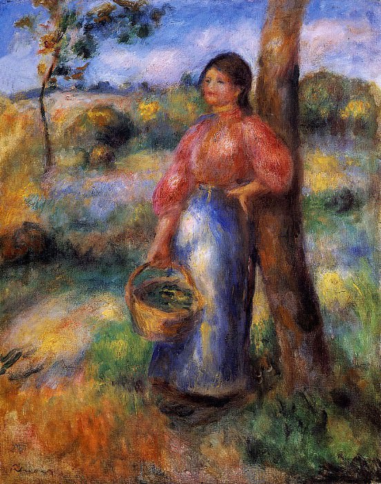 The Shepherdess, Pierre-Auguste Renoir