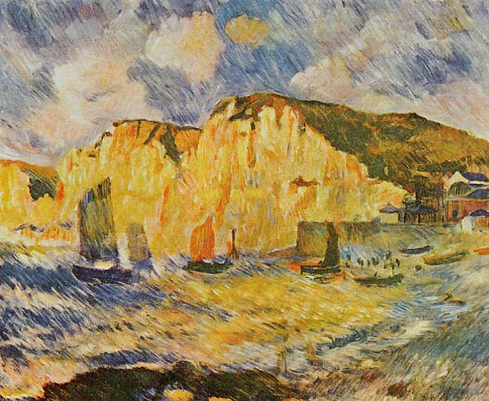 Cliffs, Pierre-Auguste Renoir