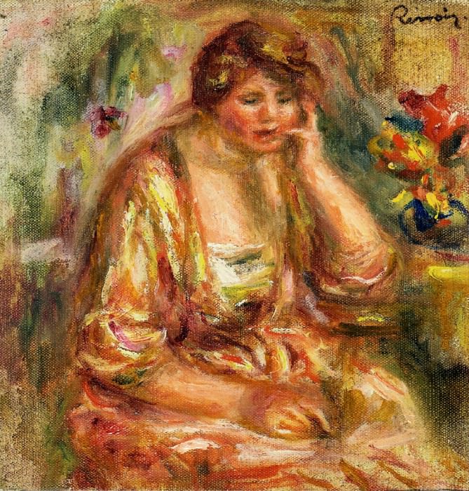 Andree in a Pink Dress, Pierre-Auguste Renoir