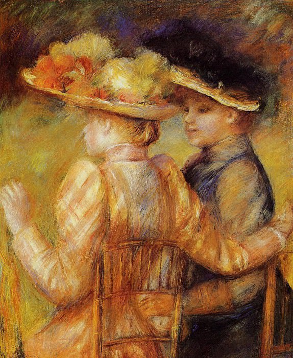 Two Women in a Garden, Pierre-Auguste Renoir