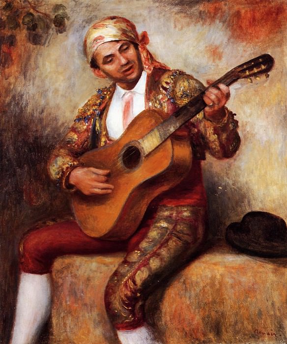 The Spanish Guitarist, Pierre-Auguste Renoir