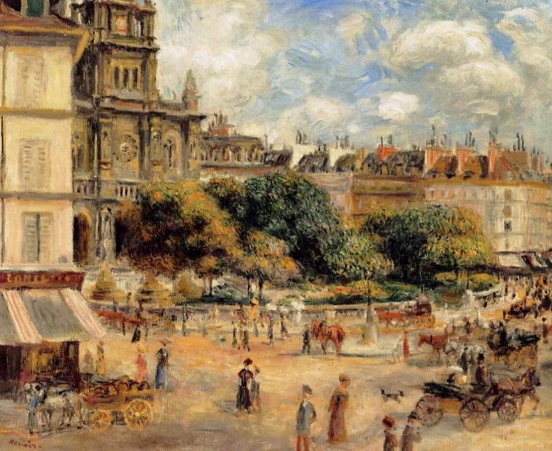 Place de la Trinite, Pierre-Auguste Renoir