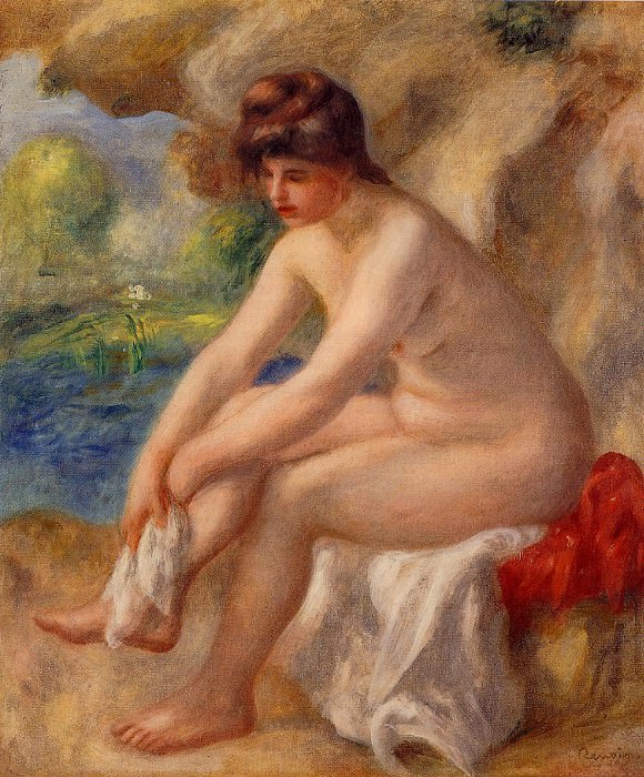 Leaving the Bath, Pierre-Auguste Renoir