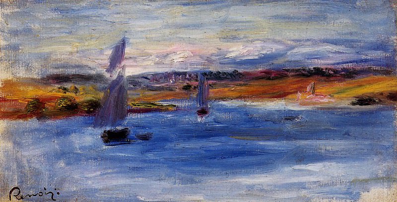 Sailboats, Pierre-Auguste Renoir