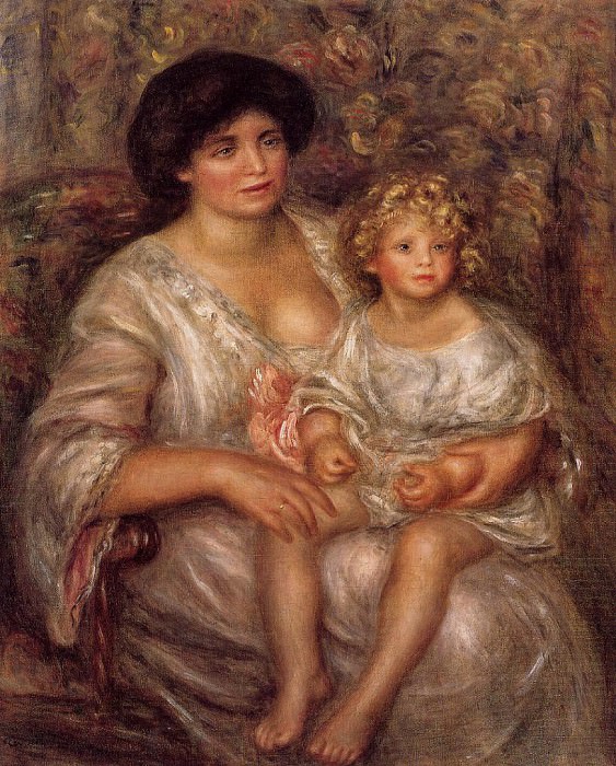 Madame Thurneyssan and Her Daughter, Pierre-Auguste Renoir