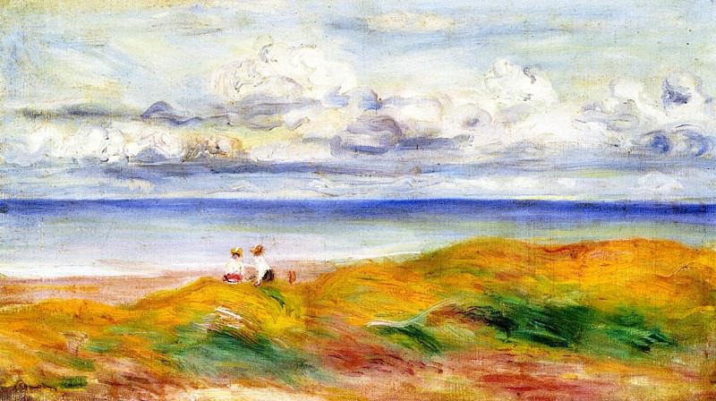 On a Cliff, Pierre-Auguste Renoir