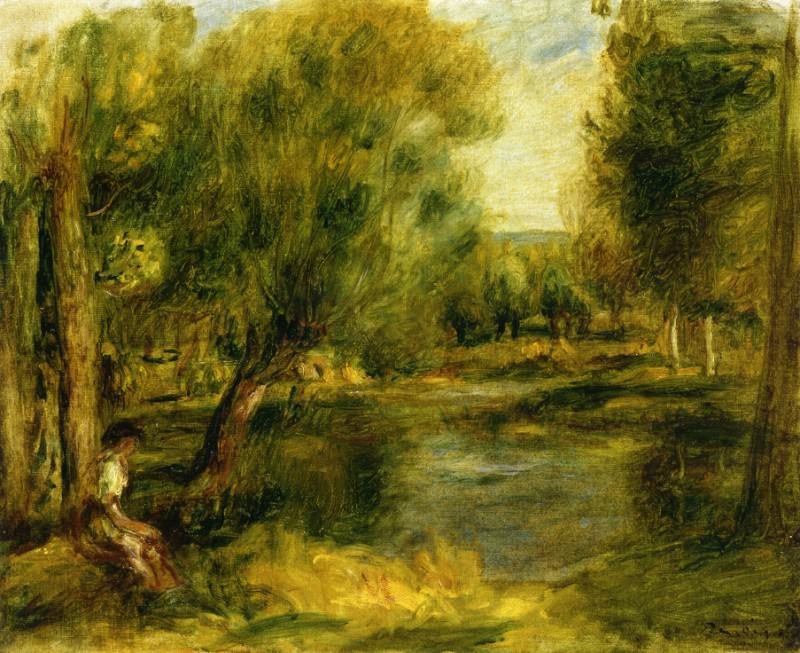 Banks of the River2, Pierre-Auguste Renoir