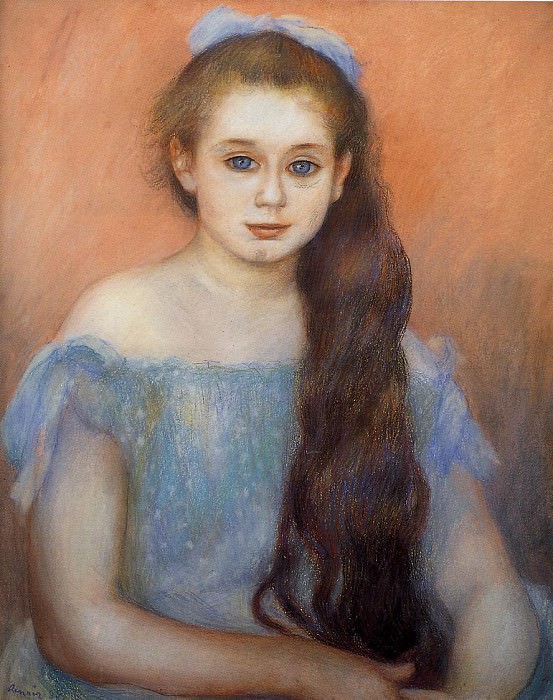 Portrait of a Young Girl, Pierre-Auguste Renoir