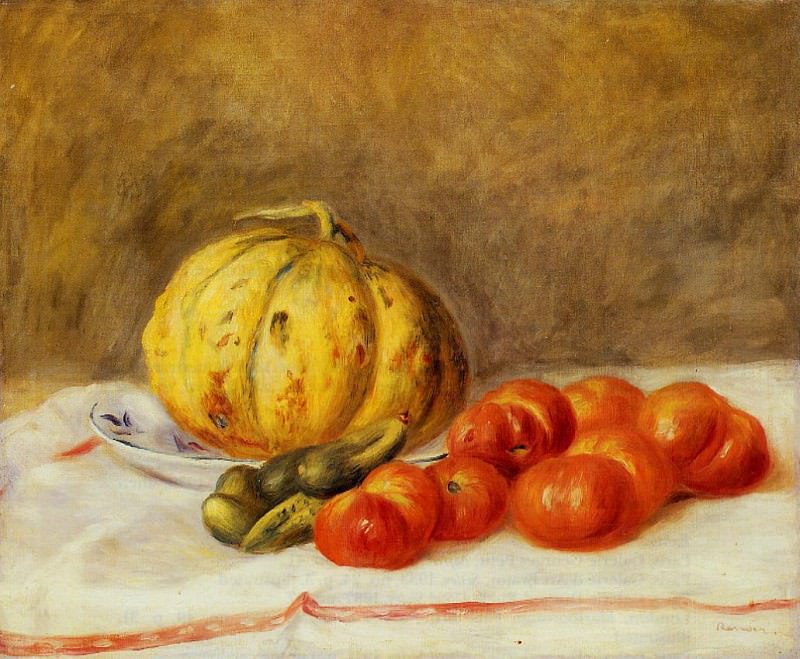 Melon and Tomatos, Pierre-Auguste Renoir