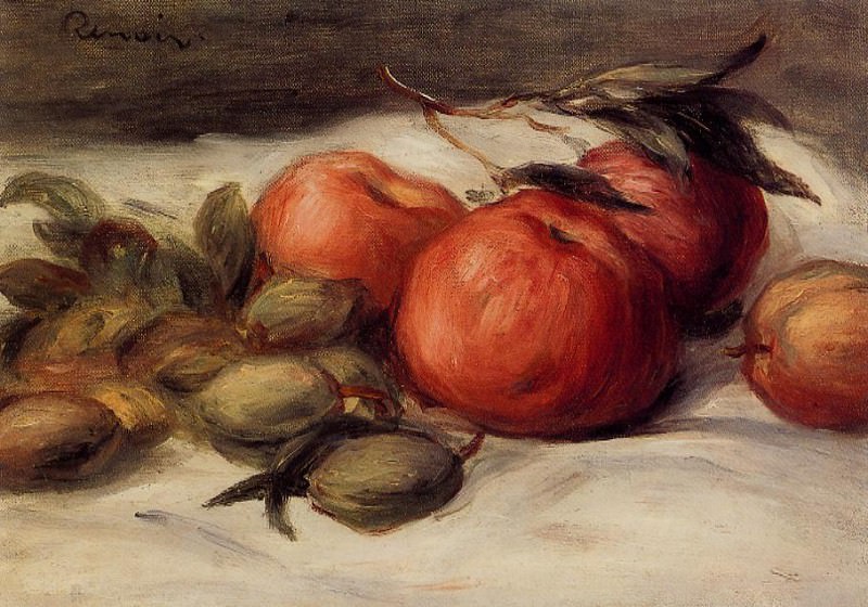 Still Life with Apples and Almonds, Pierre-Auguste Renoir