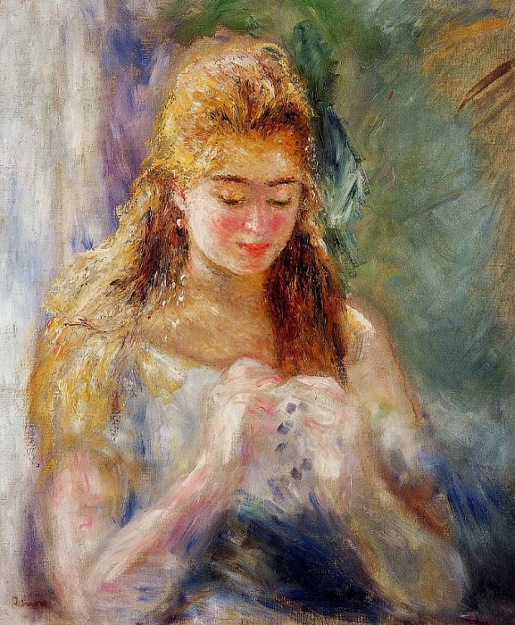 La Couseuse, Pierre-Auguste Renoir