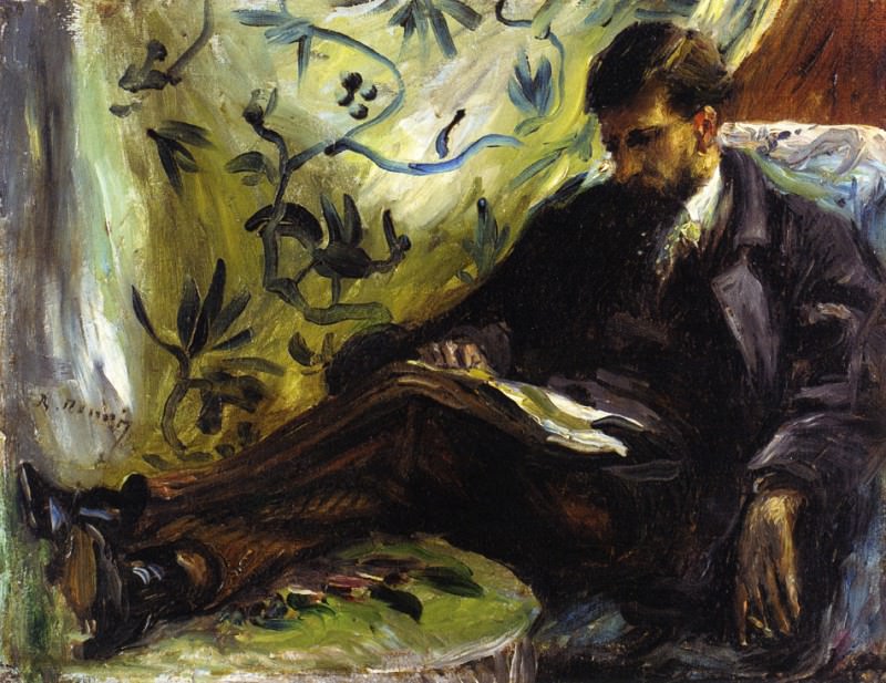 Portrait of Edmond Maitre , Pierre-Auguste Renoir