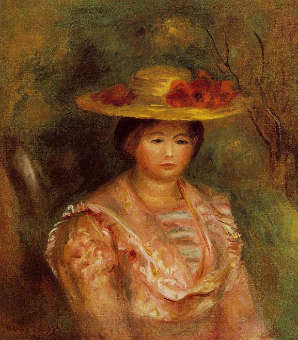 Bust of a Woman , Pierre-Auguste Renoir