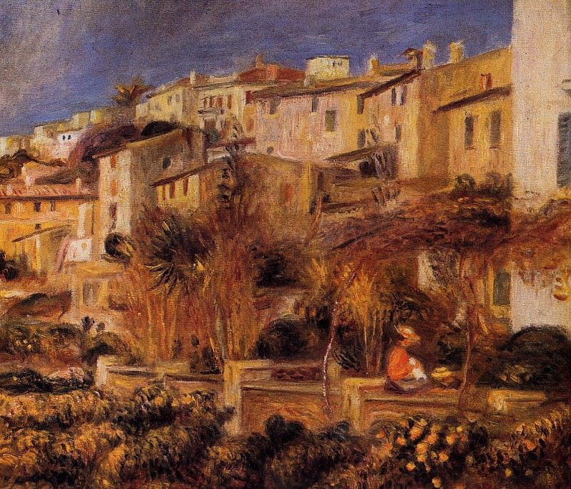 Terraces at Cagnes, Pierre-Auguste Renoir