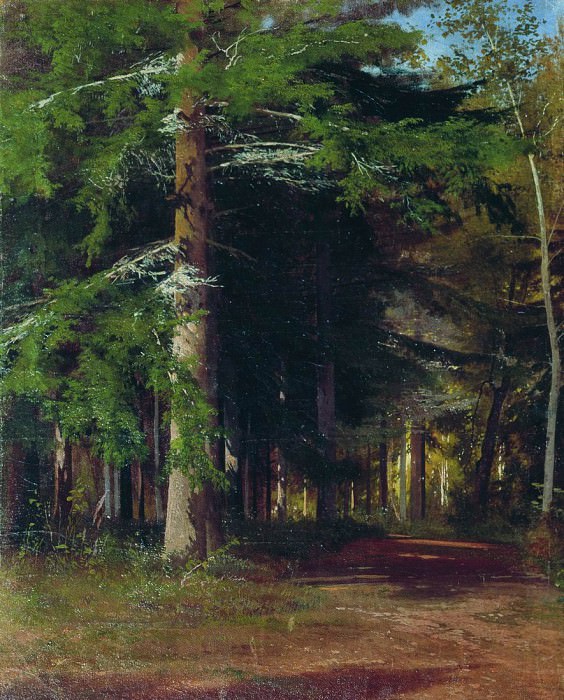 Study for the painting felling of the forest. 1867 42h34, Ivan Ivanovich Shishkin