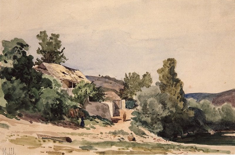 Landscape. Troy near Prague. 1862 15, 5h23, 4, Ivan Ivanovich Shishkin