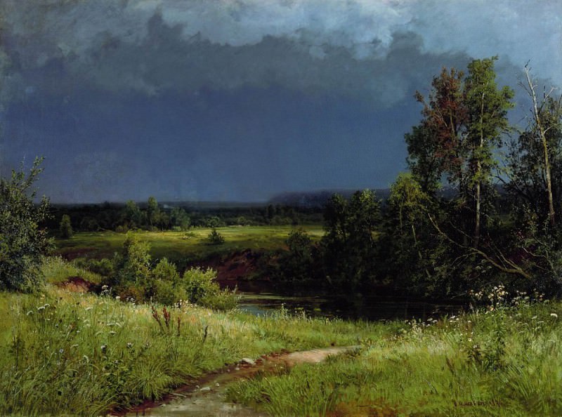 Before the storm 1884 110х150, Ivan Ivanovich Shishkin