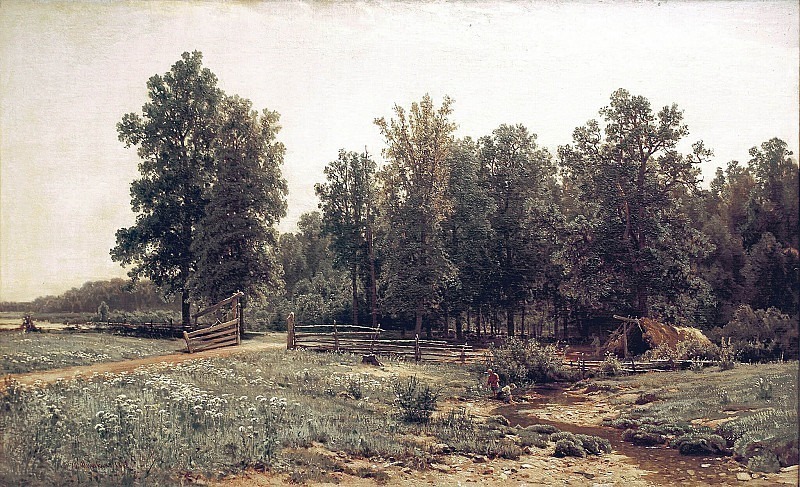 On the outskirts of an oak forest, Ivan Ivanovich Shishkin