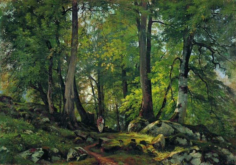 Beech forest in Switzerland, 1863-1864 85. 5h124, Ivan Ivanovich Shishkin