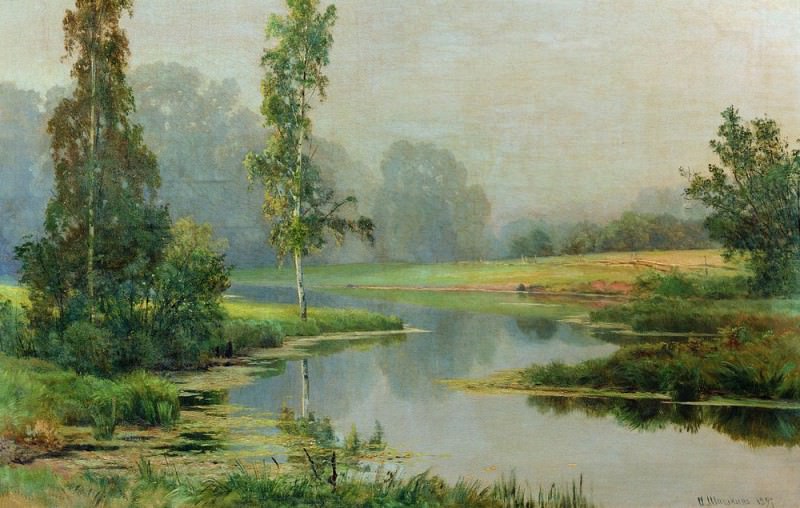 1897 Misty Morning 82 5h110, Ivan Ivanovich Shishkin