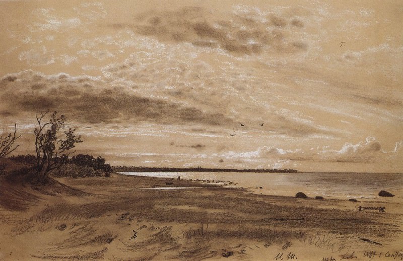 Seashore. Mary Hovey 1889 31. 2h42. 7, Ivan Ivanovich Shishkin