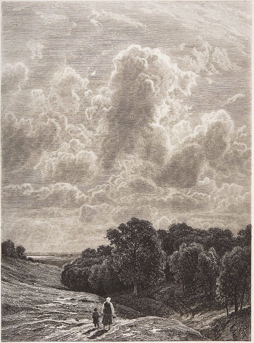 Clouds over the grove, Ivan Ivanovich Shishkin