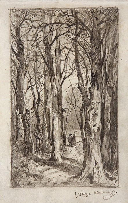 forest path. 1863, 16 4x10, 6, Ivan Ivanovich Shishkin