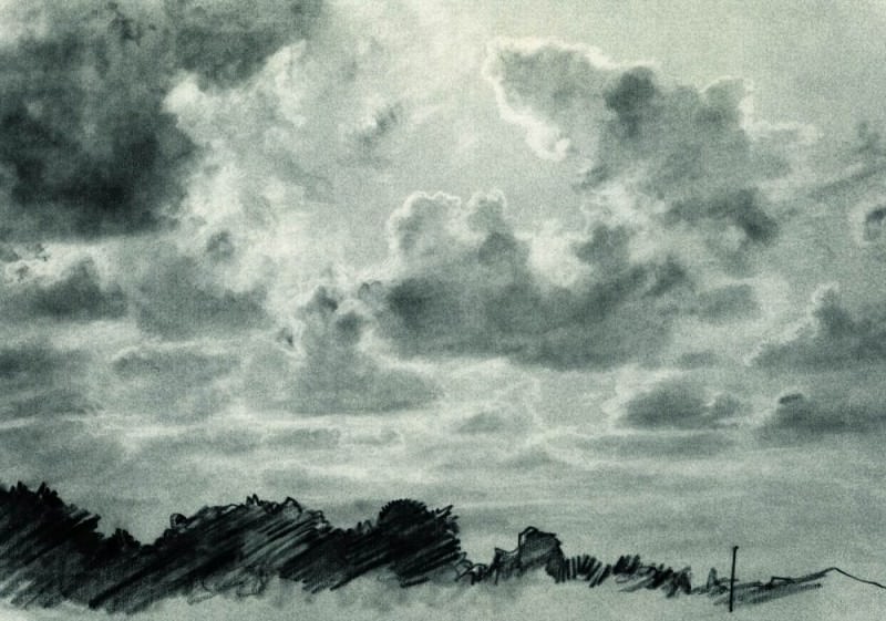 Облака 1880-е 31х46. 8, Иван Иванович Шишкин