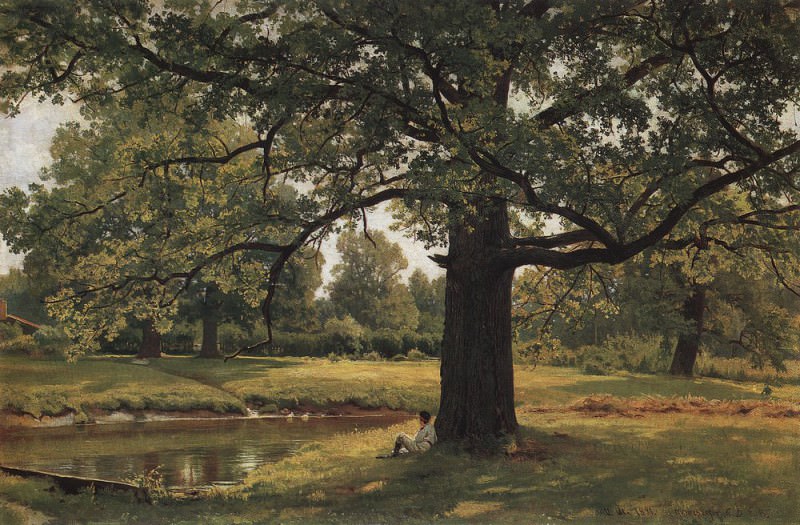 Oaks in Old Peterhof 1891 70h105, Ivan Ivanovich Shishkin