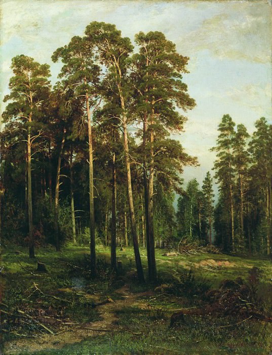 Сосновый лес 110х85, Иван Иванович Шишкин
