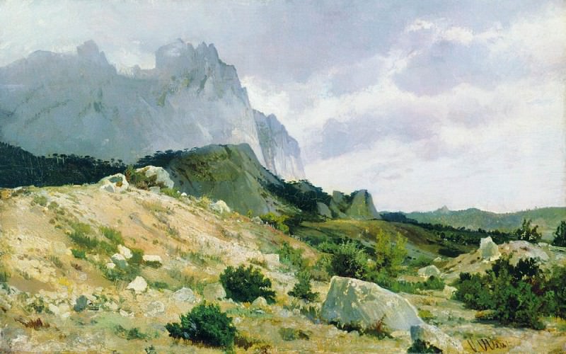 rocky shore 1879, Ivan Ivanovich Shishkin