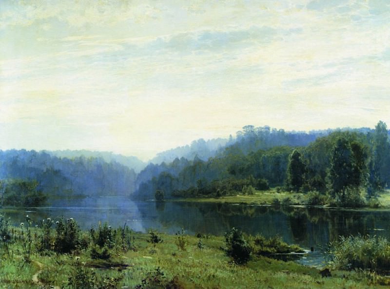 1885 Misty Morning 108h146, Ivan Ivanovich Shishkin