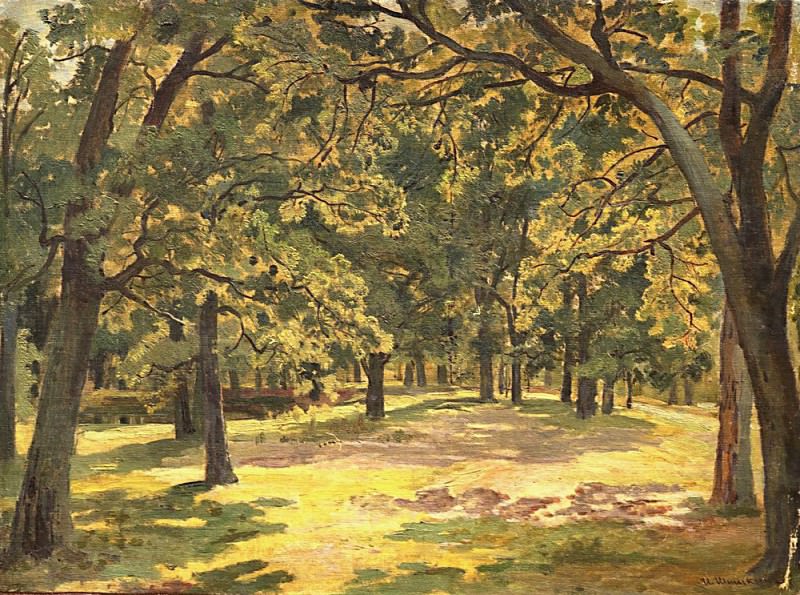 oak forest, Ivan Ivanovich Shishkin