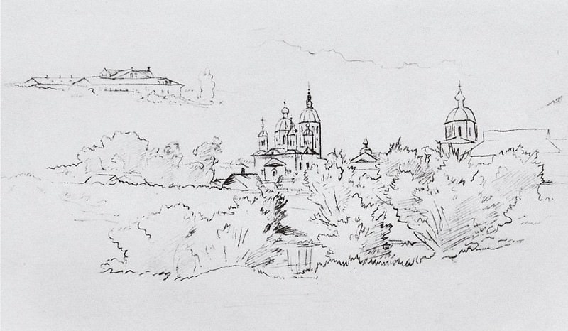  Elabuga view. 1861 29. 2x38, Ivan Ivanovich Shishkin