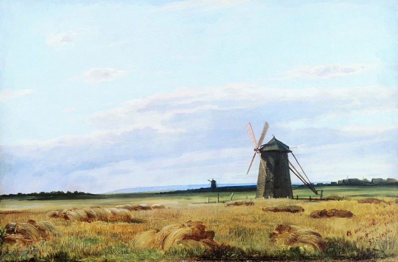 Mill in pole1861, Ivan Ivanovich Shishkin