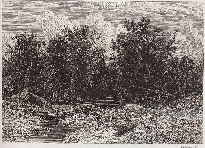 Forest outskirts. 1873 21, 3h28, 3, Ivan Ivanovich Shishkin