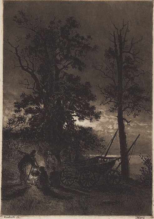 Night. 1886 24, 5h17, 2, Ivan Ivanovich Shishkin