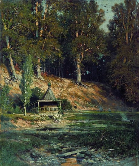 Часовня в лесу 1883 50х59, Иван Иванович Шишкин