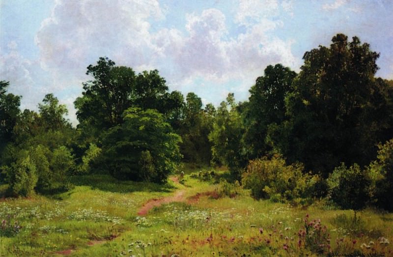 Edge of deciduous forest 1895 42h66, Ivan Ivanovich Shishkin