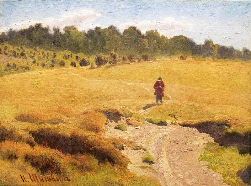 Boy in the field. Etude, Ivan Ivanovich Shishkin