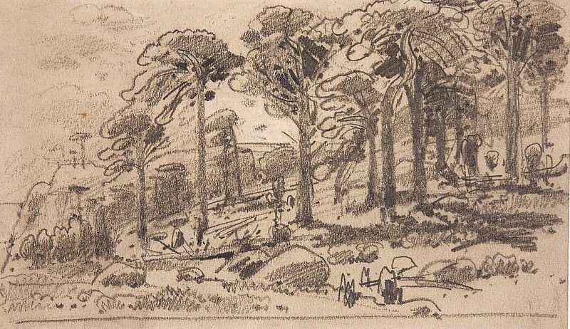 Pines on the plateau. End of 1880 12, 8h22, 2, Ivan Ivanovich Shishkin