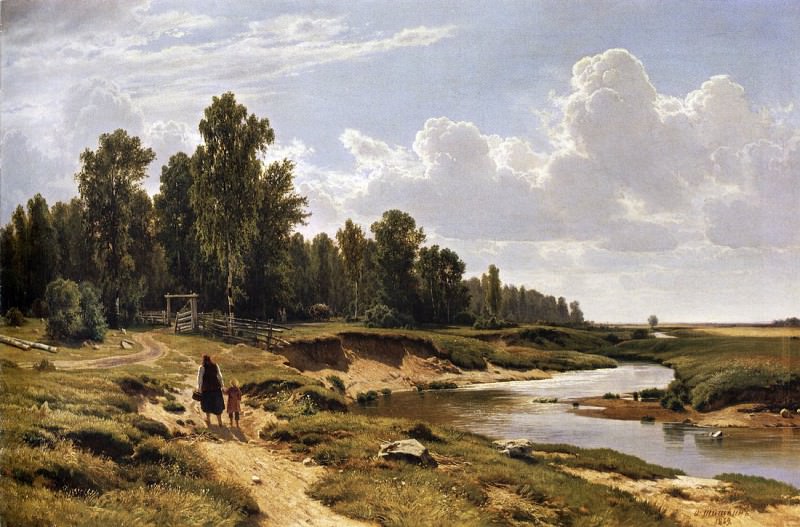 Ligovka river in the village Kostiantynivka near St. Petersburg. 1869 102, 5h160. 5, Ivan Ivanovich Shishkin