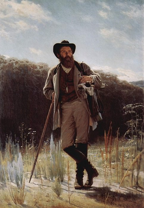 Portrait of Ivan Shishkin. Kramskoy 110, 5h78, Ivan Ivanovich Shishkin