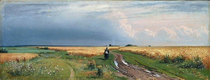 Road in rye, Ivan Ivanovich Shishkin