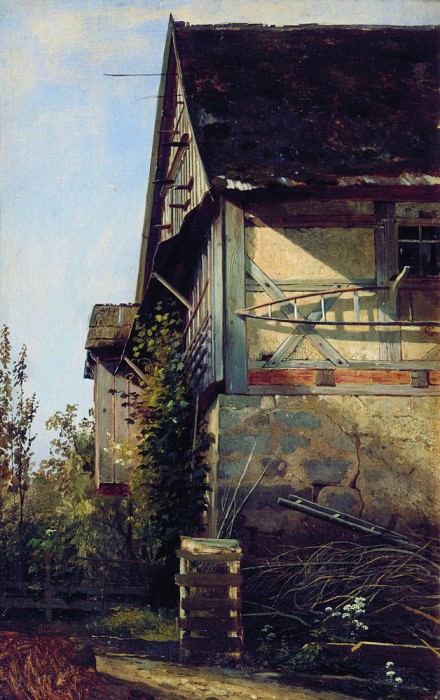 House in Dusseldorf in 1865 58. 2х36 3, Ivan Ivanovich Shishkin