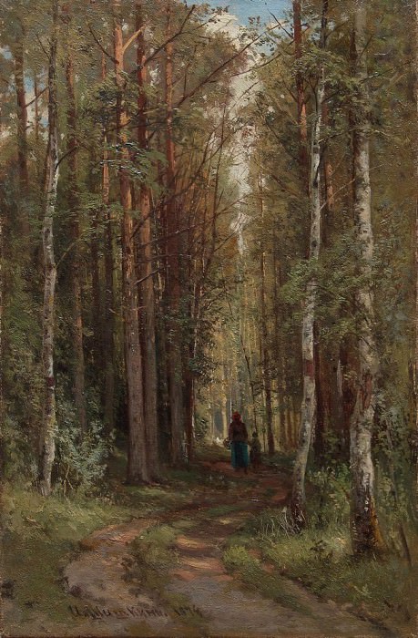 Лесной пейзаж 1874, Иван Иванович Шишкин
