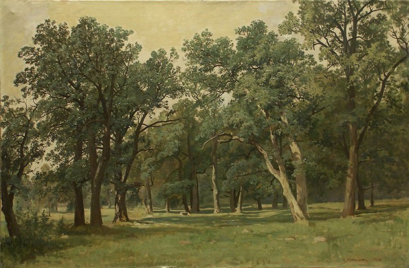 Лесная поляна 1889, Иван Иванович Шишкин
