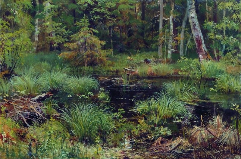 Spring in the woods 1892 38h56, Ivan Ivanovich Shishkin